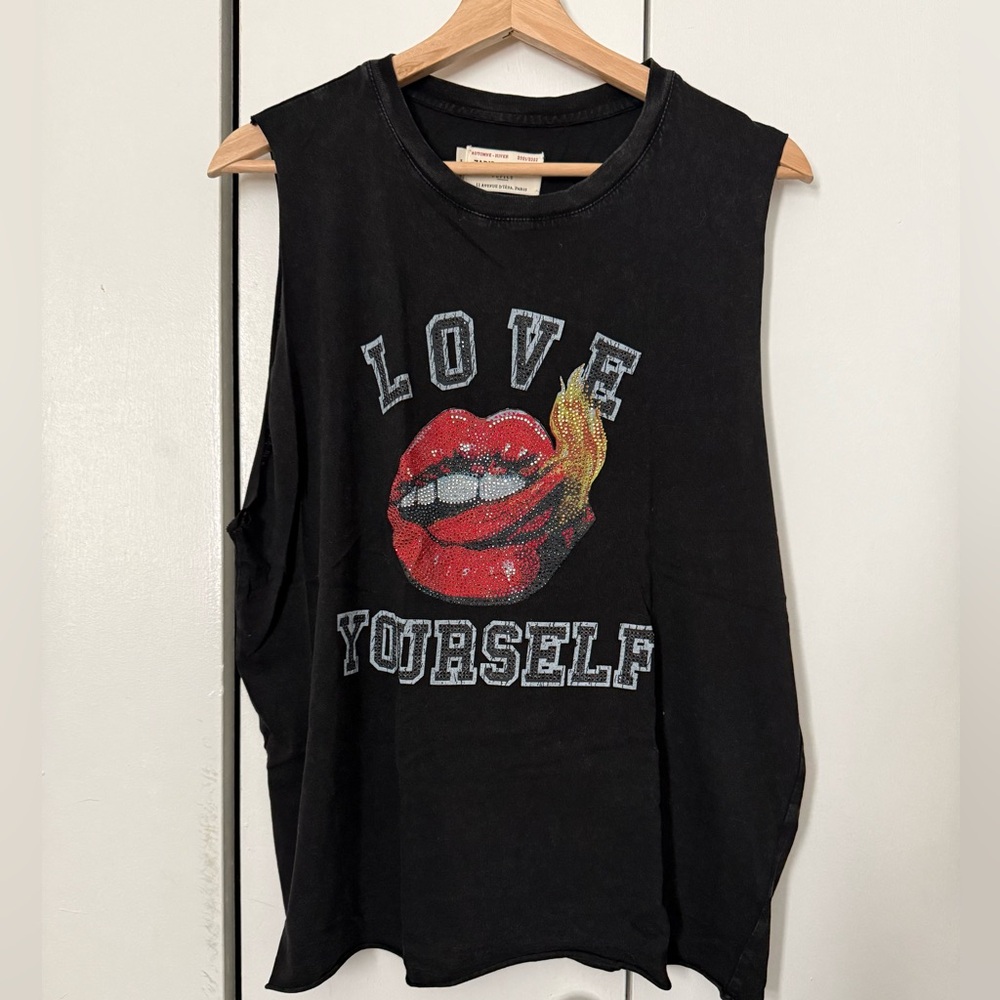Black Graphic Zadig and Voltaire Sleeveless Top